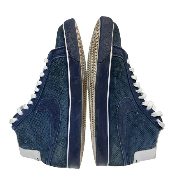 Vintage Nike Blazers SB Poets Lighthouse Blue Suede Sz 11 - Picture 15 of 15